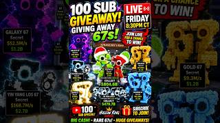 🚨 100 SUBSCRIBER SPECIAL — LIVE FRIDAY 8:30PM CT! FREE 67s GIVEAWAY! 🎁🔥