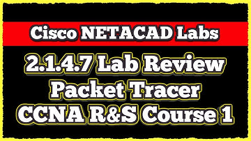 Cisco CCNA NETACAD Routing and Switching v6.0 - Lab 2.1.4.7 (Packet Tracer)