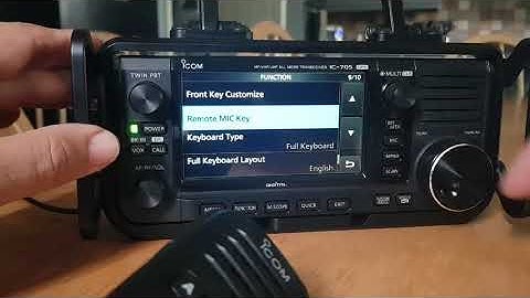 Icom IC-705 use mic buttons for quick switch to DR mode