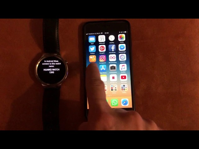 connect huawei watch to iphone