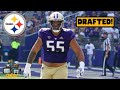 Pittsburgh steelers draft washington tackle troy fautanu in the first round