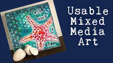 Mixed Media Art Journal Tutorial- Cardmaking, Usable Art- Stencils & Stencil Butters