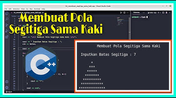 Membuat Pola Segitiga Sama Kaki | C++
