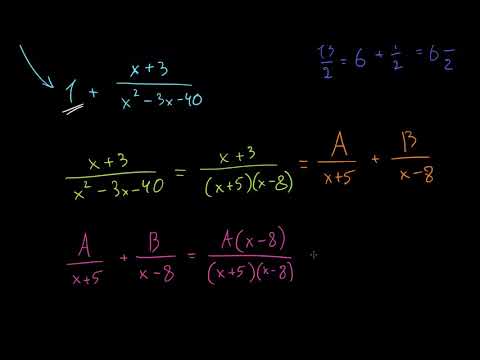 წილადის ნაწილებად დაშლა. შესავალი