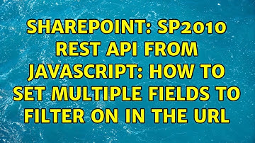Sharepoint: SP2010 REST API from Javascript: how to set multiple fields to filter on in the URL