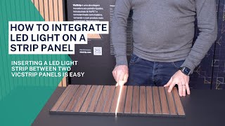 How to integrate LED light on a strip panel screenshot 4