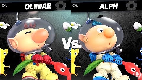 Olimar VS Alph LV 9 CPU Battle Super Smash Bros Ultimate