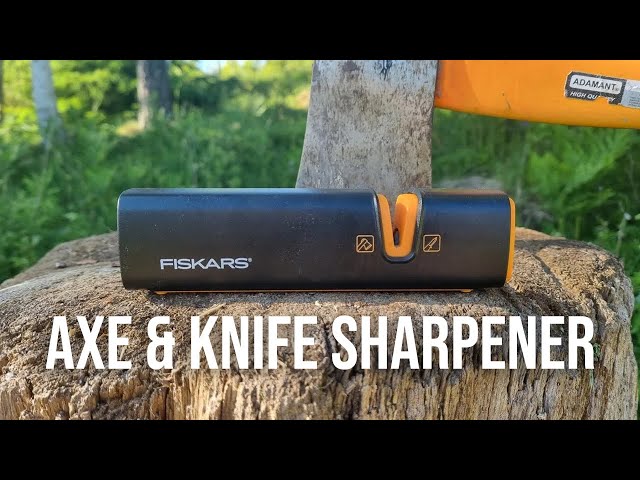 Fiskars 04570000900 Axe and Knife Sharpener, Black, 78616984J, 1 