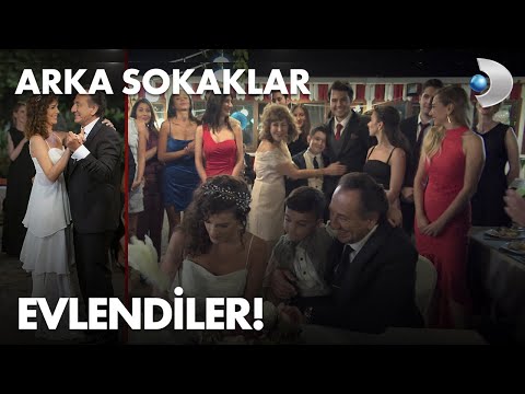 Hüsnü ve Esra evlendi!  Arka Sokaklar 596. Bölüm