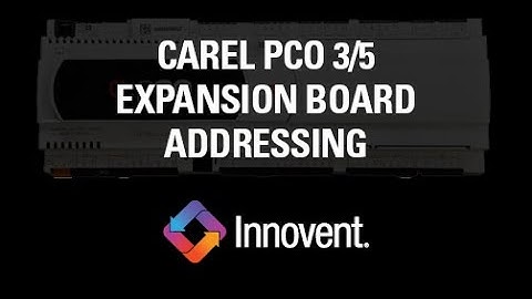 Carel Pco3 and Pco5 Expansion Board Addressing