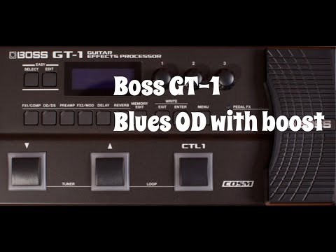BOSS GT-1 Clean and Overdrive MAYER Style FREE settings - YouTube
