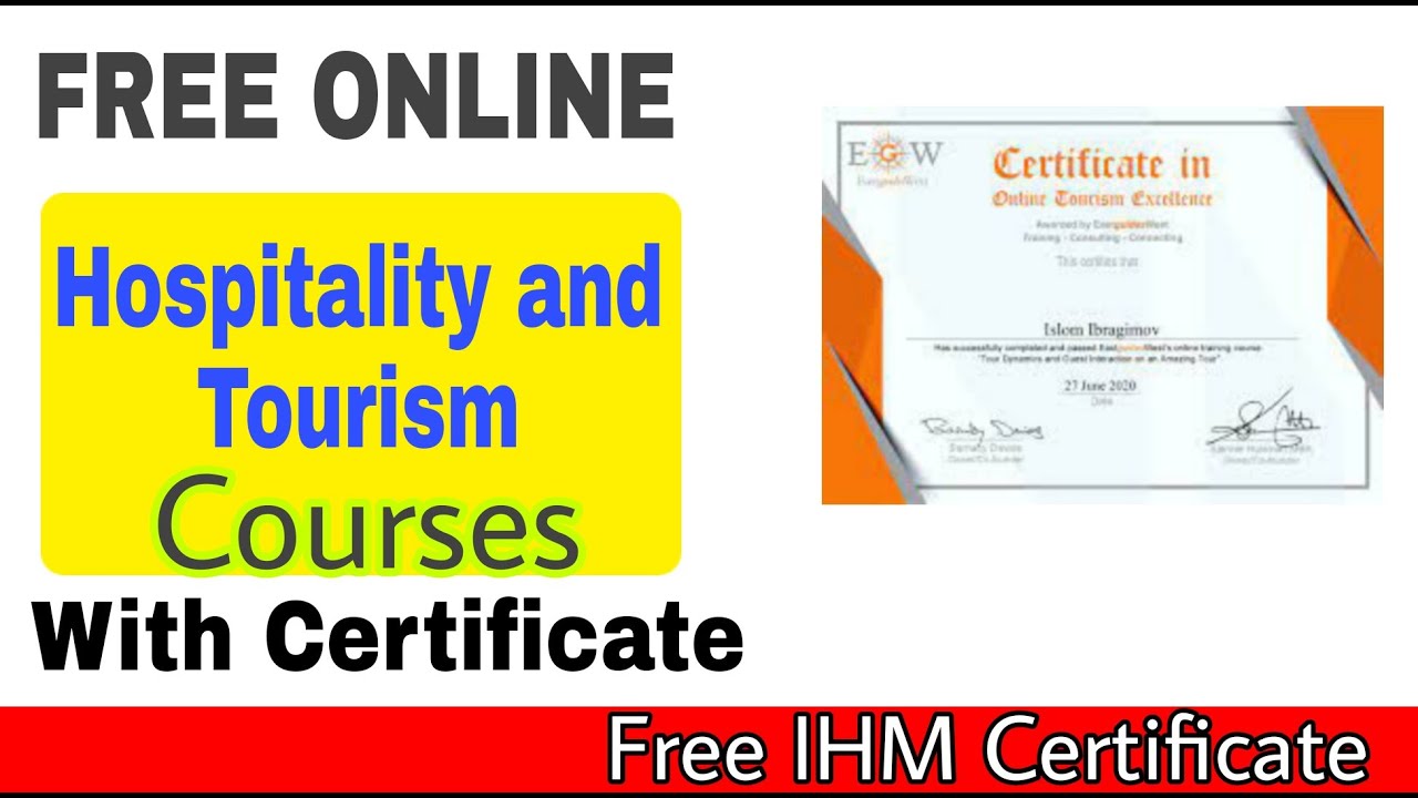 online tourism and hospitality courses