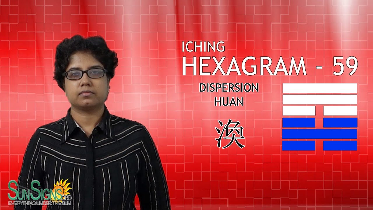 Huàn I Ching 59th hexagram Chinese ideogram
