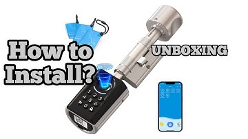 How to install? Registration WELOCK Smart Lock Cylinder ToucA51 Fingerprint Door Lock with Keypad