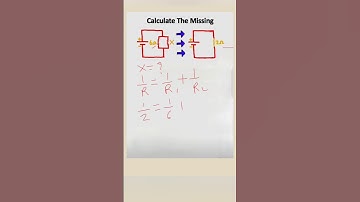 You can Calculate Unknown Resistor Value in Parallel Circuit #shorts #viral #electrical #engineering