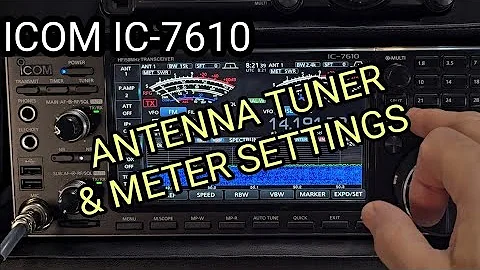 ICOM.IC-7610 , SWR METER & ANTENNA TUNER
