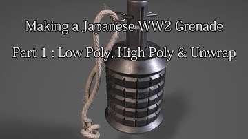 3ds Max Speed Modeling - WW2 (Type97) Japanese Grenade