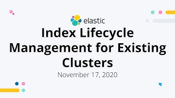 Index Lifecycle Management for Existing Clusters