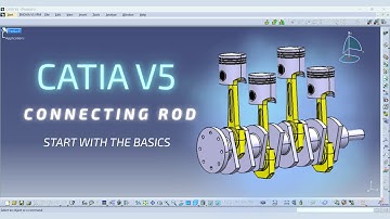 Connecting Rod - CATIA English Tutorial For Beginners Part Design