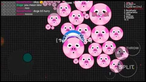BLOB | LINE POPSPLIT !! + Teaming (Agar.io)