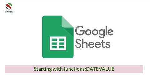 Google Sheets: DATEVALUE