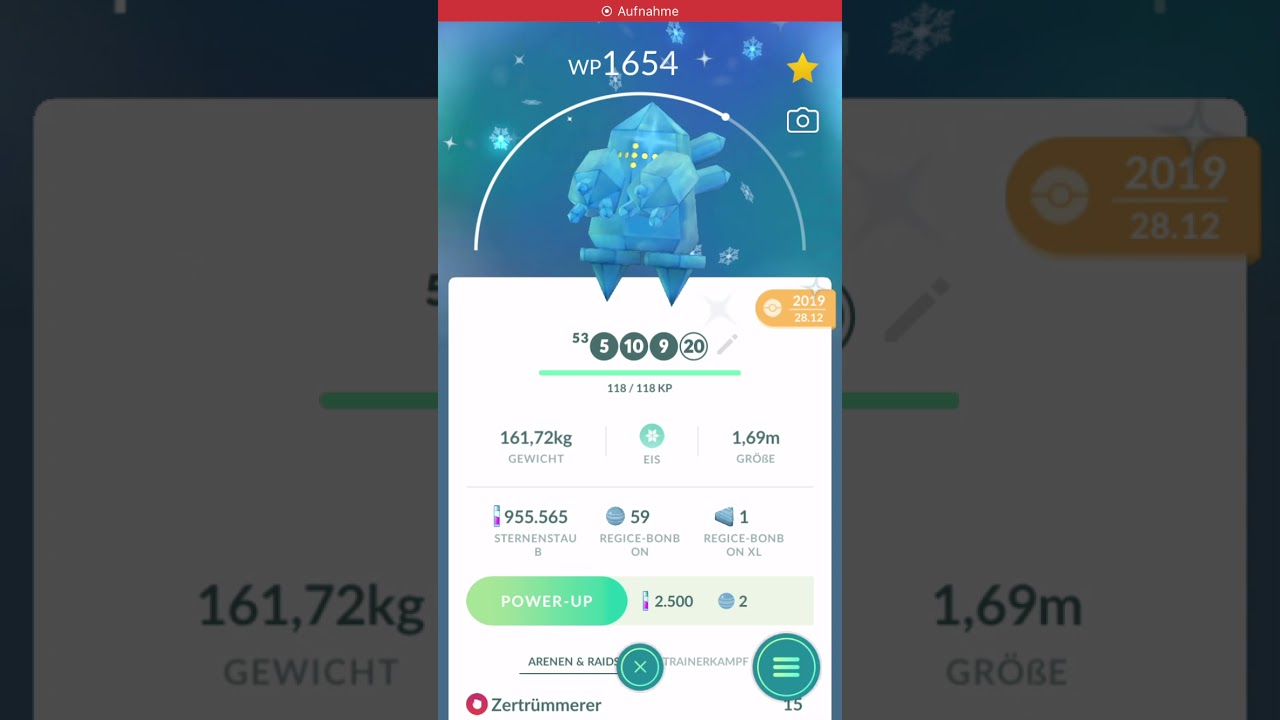 SHINY REGICE IN POKEMON GO