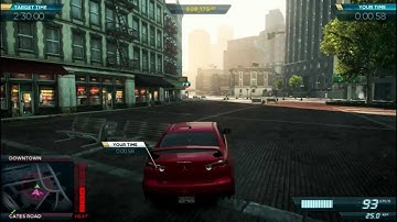 Need For Speed Most Wanted - Mitsubishi Lancer - Double Parked Race