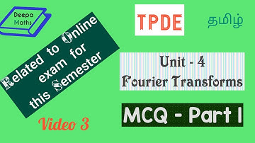 Fourier Transforms - MCQ - Part 1
