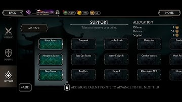 Setting Two Different Talent Tree Setups for Towers and Faction Wars I New Features I MK Mobile