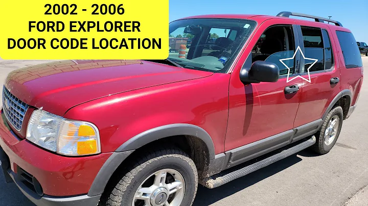 HOW TO FIND YOUR 2002, 2003, 2004, 2005, 2006 FORD EXPLORER DOOR CODE