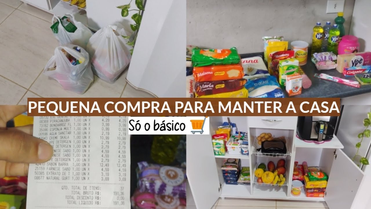 Compramos apenas o essencial 🛒