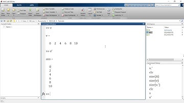 MATLAB 5.10. Arrays - Sorting and Rearranging Arrays (transpose, circshift)