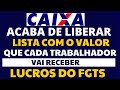 SAIU AGORA! VEJA QUANTO VOCÊ VAI RECEBER DE LUCROS DO FGTS JÁ NO MÊS DE AGOSTO!