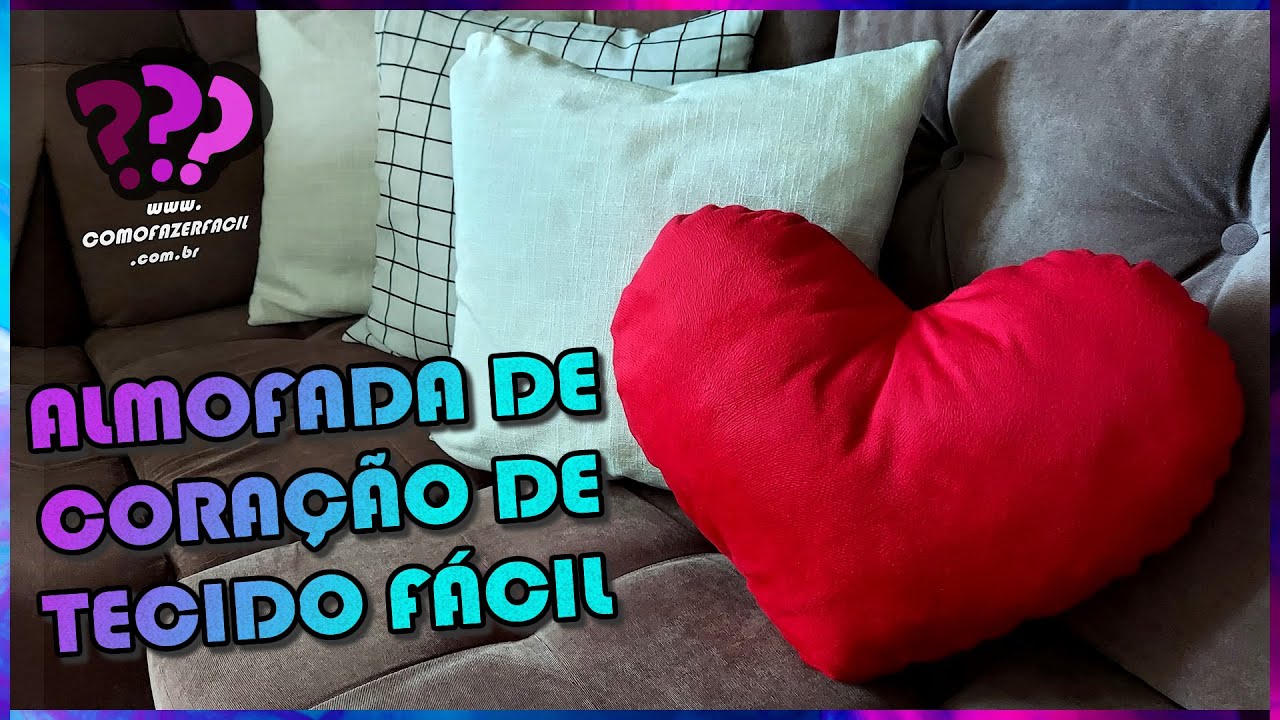 Как сделать подушку-сердечко из ткани в подарок