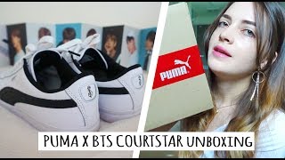 PUMA X BTS COURTSTAR shoes in Seoul 