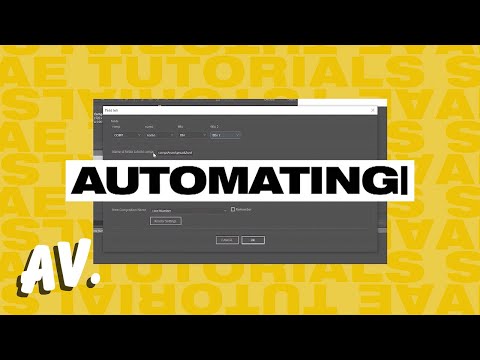 Automating on After Effects | Tutorials| Ascential Video