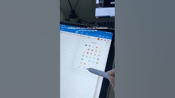 Add new pen colors easily in Goodnotes this way! ✍🏻