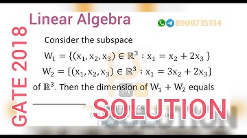 Gate 2018 Linear Algebra Solution | by Pure Mathematical Academy | Sudip Kumar