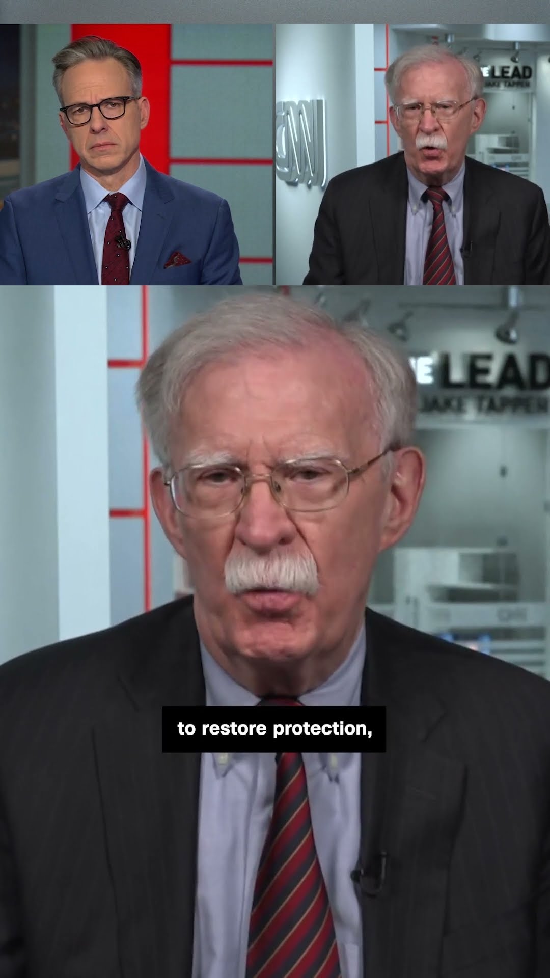 Bolton responds to security being pulled