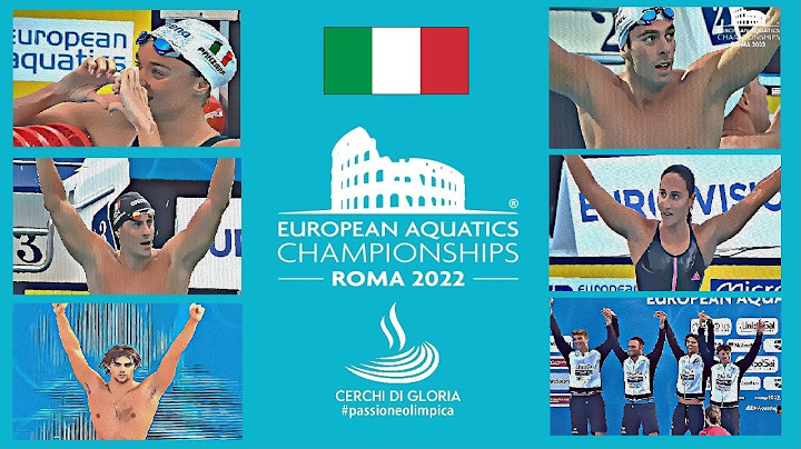 ROMA 2022: Tutte le 35 medaglie italiane (13 ORI) degli Europei da record per il nuoto azzurro! 🥇🥈🥉