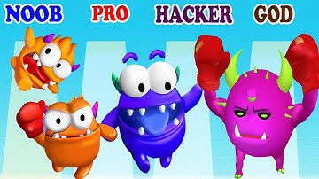 NOOBvsPROvsHACKERvsGOD in Giant Blob vs Join Blob Clash 3D - Which game do you like?