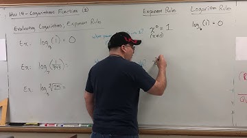 HW 16 (2) Logarithmic Functions - Evaluating Logarithms; Exponent Rules (Part 1)