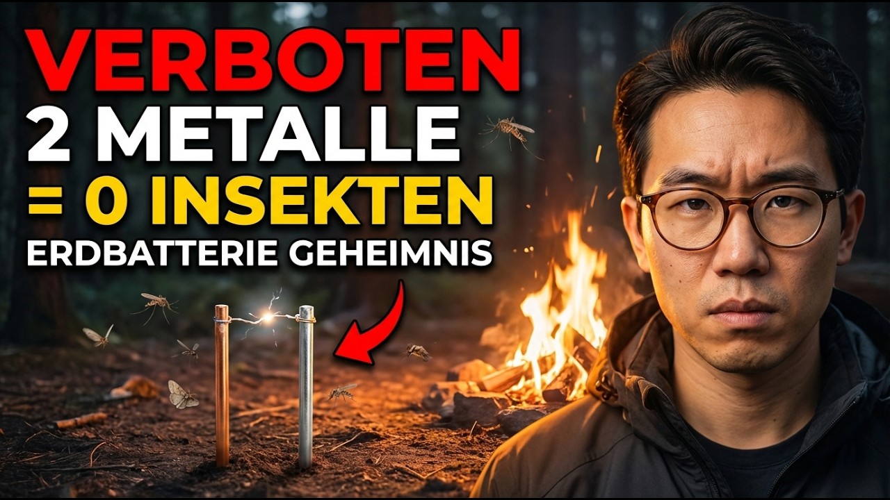 Zwei Metalle Verbinden VERTREIBT ALLE Insekten — Das „Erdbatterie