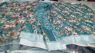 💐🌹last video of marshmala georget full sarees 💐 beautiful florals 👌don't miss 👉7075460800