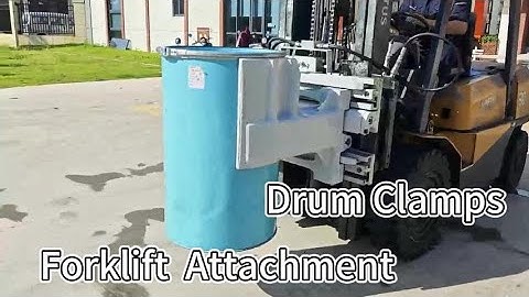 Introducing our top-of-the-line Forklift Attachment: the Drum Clamp!