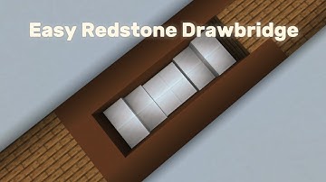EASY EXPANDING DRAWBRIDGE! | Bedrock Edition 1.21 Tutorial