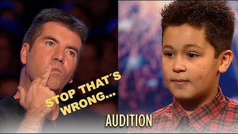 Simon Stops Little Boy and Demands Another Song...Watch What Happens! Britain´s Got Talent