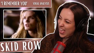 First Time Watching SKID ROW I Remember You | Vocal Coach Reaction (& Analysis) Jennifer Glatzhofer