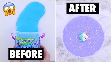 EXTREME STORE BOUGHT SLIME MAKEOVER CHALLENGE *fixing $5 cheap slime*