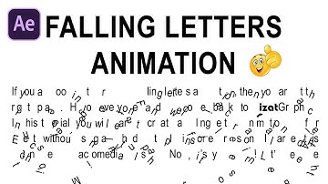 Maak eenvoudig een vallende letters-animatie in After Effects | Geen plug-in vereist